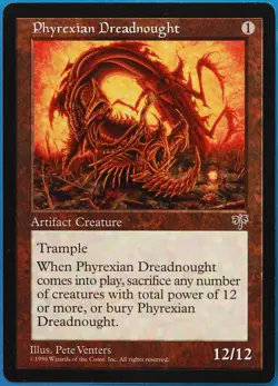 Phyrexian Dreadnought Mirage NM (Reserved List MTG Magic Card) (510130) ABUGames - Image 1