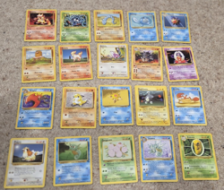 Vintage Pokemon WOTC Bundle - 20 Card Lot - Base/Jungle/Fossil - No Duplicates - Image 1
