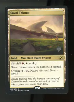 MTG Savai Triome Ikoria Lair of Behemoths Pack Promo 253/274 - Image 1