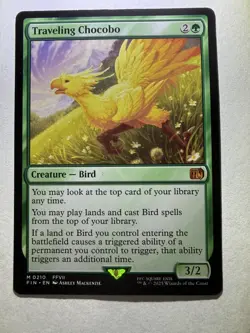 Traveling Chocobo MTG Mythic Rare Magic: The Gathering Final Fantasy 7 FFVII Reg - Image 1