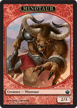 Minotaur Token NM, English MTG Journey into Nyx - Image 1