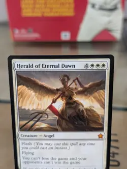 Herald of Eternal Dawn Foundations Foil Magic The Gathering MTG FREE SHIPPING!! - Image 2