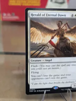Herald of Eternal Dawn Foundations Foil Magic The Gathering MTG FREE SHIPPING!! - Image 5