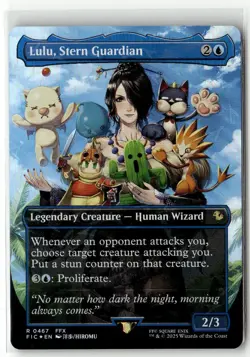 Lulu, Stern Guardian (Borderless) (Chocobo Track Foil) R Commander: FINAL FANTAS - Image 1