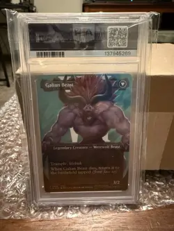 MTG Final Fantasy Vincent Valentine Borderless Surge Foil PSA 10 - Image 2