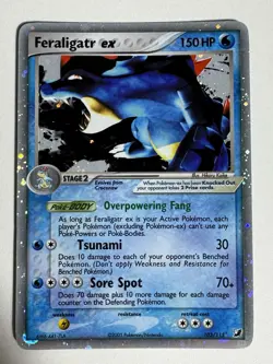 Feraligatr EX 103/115 Unseen Forces Holo - 2005 Pokemon card TCG - Image 1
