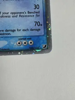 Feraligatr EX 103/115 Unseen Forces Holo - 2005 Pokemon card TCG - Image 5