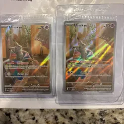 SEALED Pokemon Mimikyu SVP 075 Paldean Fates Black Star Promo NM - Image 1