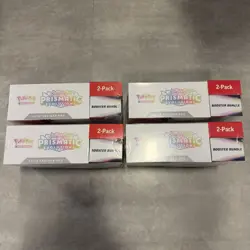 Pokemon TCG Prismatic Evolutions ETB with Booster Bundle Costco 2-Pack Sealed - Image 4