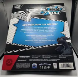 Pokemon TCG Scarlet & Violet Black Bolt SEALED Binder Collection - Image 2