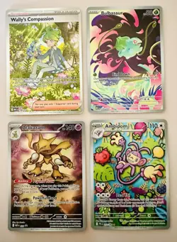 Pokemon Lot of 4 Mega Evolutions & Phantasmal Flames SIR & Illustration Rare’s - Image 1