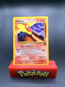 Pokemon TCG Moltres 21 WOTC 2000 Black Star Promo LP - Image 1