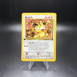 Near MINT Meowth 62/82 1st Edition | Team Rocket | WOTC | NM - Image 1