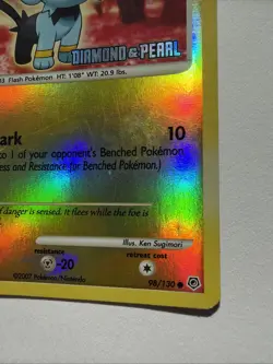 Pokemon Shinx LV. 7 98/130 MP Reverse Holo Diamond & Pearl - Image 4