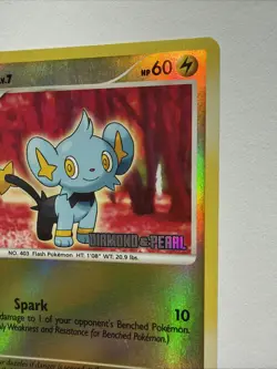 Pokemon Shinx LV. 7 98/130 MP Reverse Holo Diamond & Pearl - Image 5