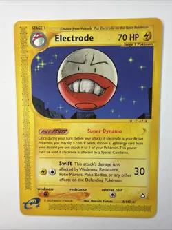 Electrode 8/147 Aquapolis Pokemon Regular NM/LP Rare Vintage Non Holo - Image 1