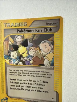 Pokemon Fan Club 130/147 Aquapolis LP TCG Trainer 2003 - Image 5