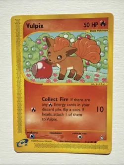 Vulpix 116/147 Aquapolis LP Pokemon TCG E-Reader - Image 1