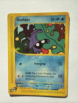 Shellder 129/165 Expedition Base Set Common Vintage TCG Pokemon MP - Image 1