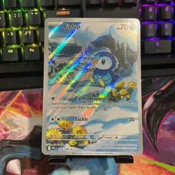 Piplup #98 (NM) | Illustration Rare | Phantasmal Flames | Pokemon TCG - Image 1