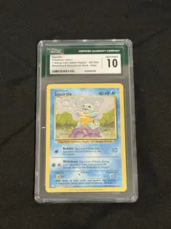 Squirtle 001/034 Pokemon TCG (2023) CGC 10 Graded Classic Collection - Image 1