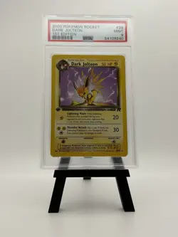 2000 POKEMON ROCKET 1ST EDITION #38 DARK JOLTEON PSA 9 - Image 1