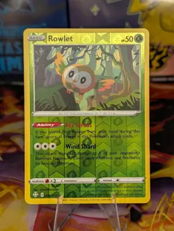 Pokemon TCG: Rowlet 006/072 - Shining Fates Reverse Holo NM - Image 1
