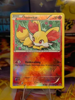 Pokemon TCG: Fennekin 25/162 - Silver Tempest Reverse Holo NM - Image 1