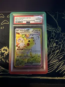 2024 Pokemon SSP En Special Illustration Rare #238 Pikachu Ex PSA 10 GEM MINT - Image 1