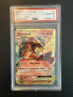 2016 Pokemon XY Evolutions PSA 10 Charizard EX #12 / M Charizard #13 - Image 2