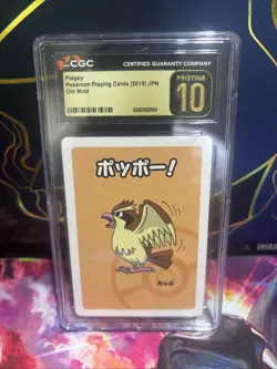 Pidgey 2019 Pokemon Japanese Old Maid CGC Pristine 10 Gold Label - Image 1