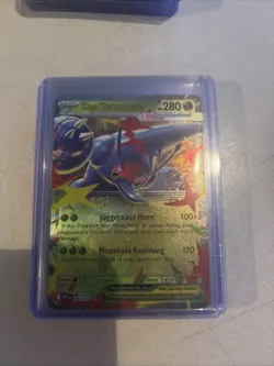 Mega Heracross EX 004/094 Double Rare Pokemon Phantasmal Flames - Image 1