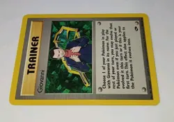 Vintage GIOVANNI Rare (Non Holo) 104/132 Gym Challenge Pokemon NM 🌟 Sugimori - Image 2