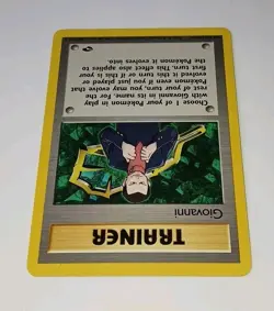 Vintage GIOVANNI Rare (Non Holo) 104/132 Gym Challenge Pokemon NM 🌟 Sugimori - Image 3