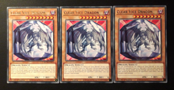 Yu-Gi-Oh! 3x Clear Vice Dragon, MZTM-EN071, Rare, 1st Edition, English, NM- - Image 1