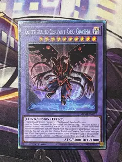 Earthbound Servant Geo Grasha MZMI-EN031 Maze of Millennia Collector Rare Yugioh - Image 1