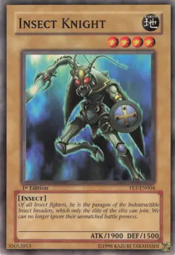 Yugioh Insect Knight FET-EN004 Common 1st Edition NM - Image 1