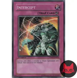 Yugioh Intercept TDGS-EN076 Super Rare 1st Edition NM - Image 1