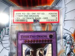 Yugioh Cyber End-Drache Ultimate Rare 1. Auflage CRV-DE036 PSA 9 Mint 💎 - Image 4
