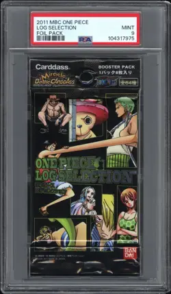2011 One Piece Miracle Battle Carddass Foil Booster Pack PSA 9 Mint - Image 1
