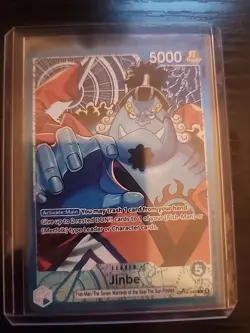 One Piece The Azure Sea's Seven OP14-EB04 JINBE Leader Alt Art OP14-040 English - Image 1