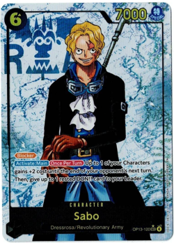 One Piece TCG Sabo OP13-120 SEC Alt Art English Carrying On His Will - Image 1