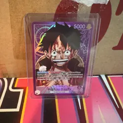 One Piece TCG Monkey D Luffy OP05-060 Alt Art Leader English NM - Image 1