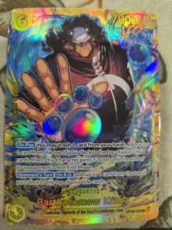 One Piece TCG Bartholomew Kuma Secret Rare Foil OP12-119 Legacy of the Master - Image 1