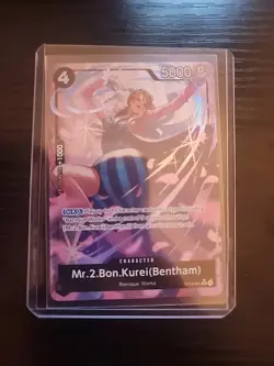 One Piece TCG English OP14-091 Mr. 2 Bon Kurei (Bentham) Alt Art Parallel - Image 1