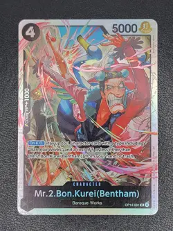 One Piece English - Mr.2.Bon.Kurei (Bentham) - OP14-091 - SR - NM - Image 1