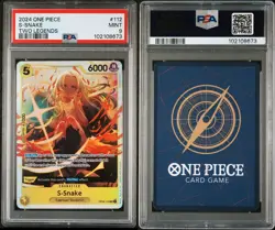 PSA S-Snake SR OP08-112 Two Legends Foil One Piece TCG Psa 9 - Image 2