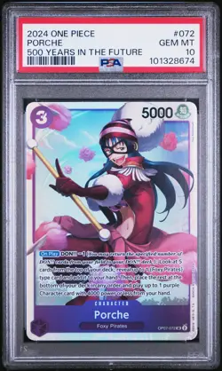 2024 One Piece 500 Years In The Future #072 Porche PSA 10 - Image 1