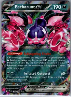 Pecharunt ex 039/064 SV: Shrouded Fable - Pokemon Card - NM - Image 1