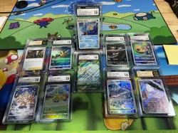 Pokemon TCG Lot Of 10 Cgc Graded Cards ALL 10’S - Image 1